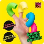 NeeDoh Mac - Squeeze - 4 Squishy Noodles - Assorted